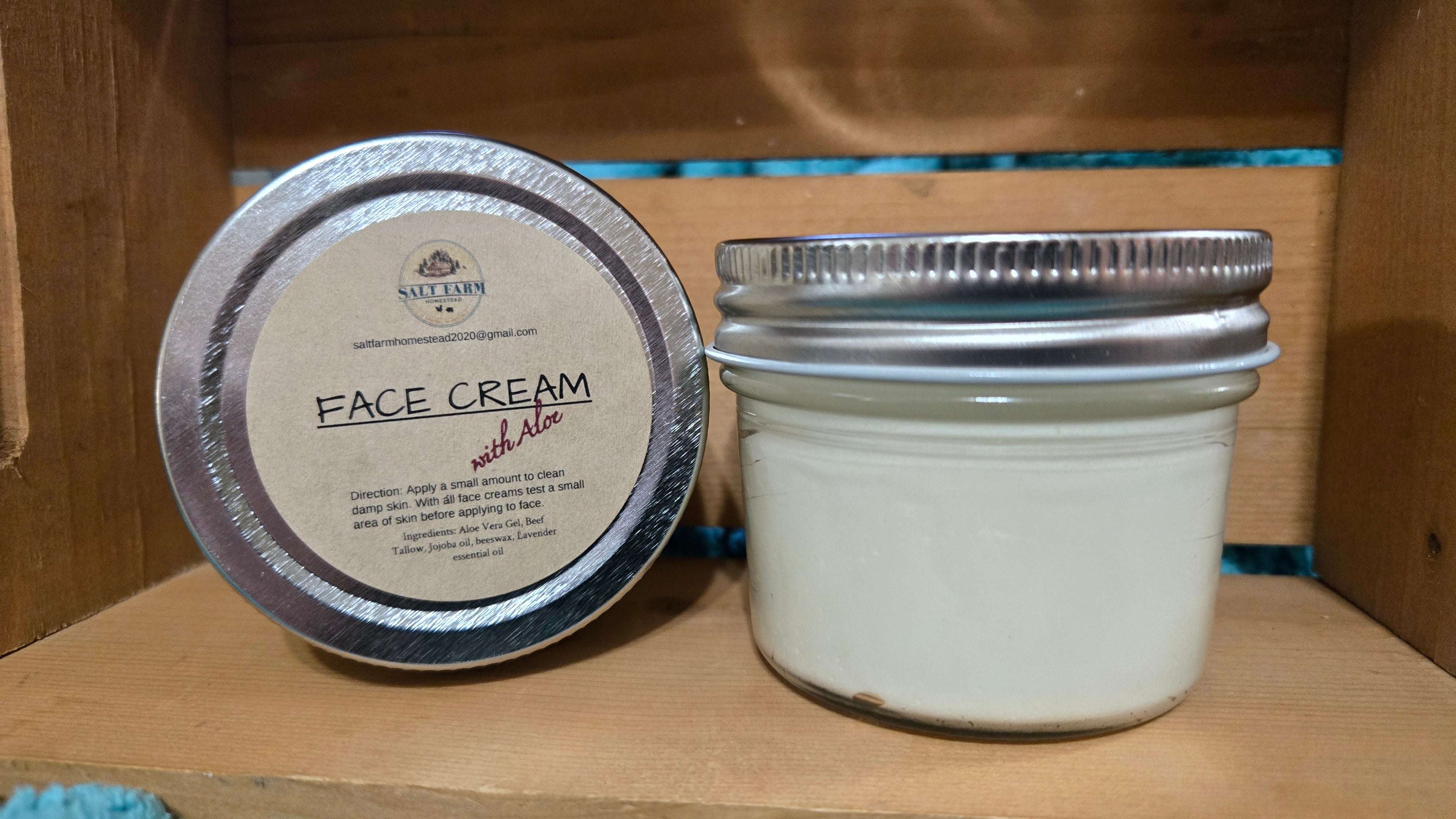 Face Cream with Aloe – SALT Farm Homestead